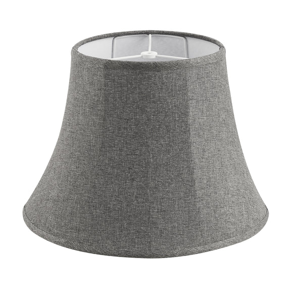 # 38009,Handsewn Bell Traditional Collapsible Spider Shade/Dark Grey Linen Fabric,9