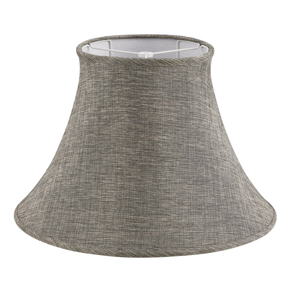# 38013 Handsewn Bell Traditional Collapsible Spider Shade in Black Gold Linen Fabric, 9