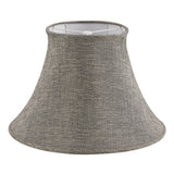 # 38013 Handsewn Bell Traditional Collapsible Spider Shade in Black Gold Linen Fabric, 9" Top x 18" Bottom x 13" Slant