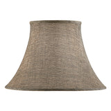 # 38013-2 Handsewn Bell Traditional Collapsible Spider Shade in Black Gold Linen Fabric, 9" Top x 18" Bottom x 13" Slant,Set of 2