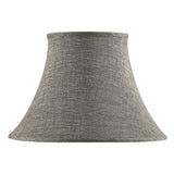 # 38013-2 Handsewn Bell Traditional Collapsible Spider Shade in Black Gold Linen Fabric, 9" Top x 18" Bottom x 13" Slant,Set of 2