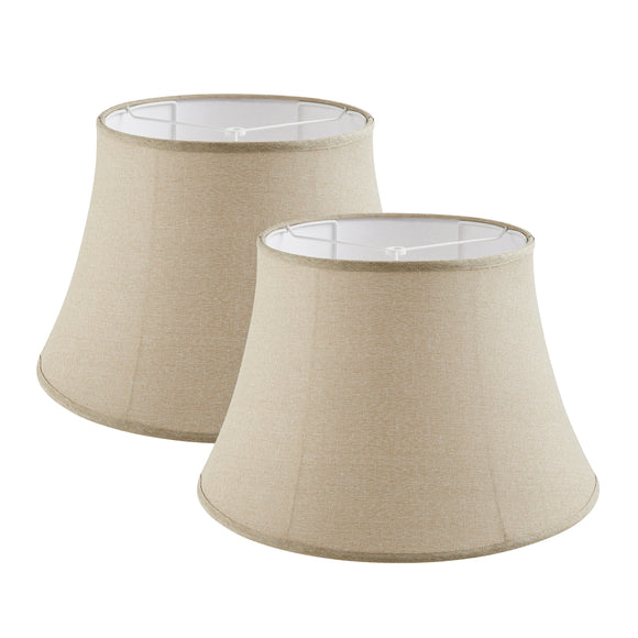 # 38014-2,Handsewn Bell Traditional Collapsible Spider Shade/Khaki Linen Fabric,13
