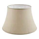 # 38014,Handsewn Bell Traditional Collapsible Spider Shade/Khaki Linen Fabric,13"Top x 19"Bottom x 12-1/2"Slant