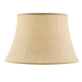 # 38014-2,Handsewn Bell Traditional Collapsible Spider Shade/Khaki Linen Fabric,13"Top x 19"Bottom x 12-1/2"Slant,Set of 2