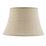 # 38014-2,Handsewn Bell Traditional Collapsible Spider Shade/Khaki Linen Fabric,13"Top x 19"Bottom x 12-1/2"Slant,Set of 2