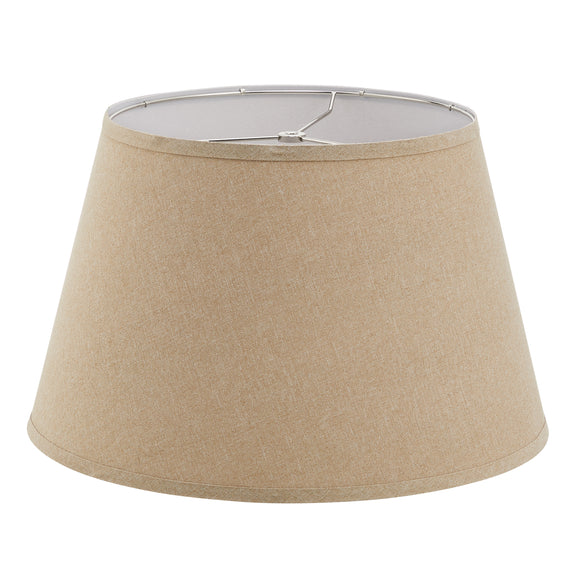 # 38016,Hardback Empire Transitional Collapsible Spider Lamp Shade/Dark Grey Linen Fabric,13