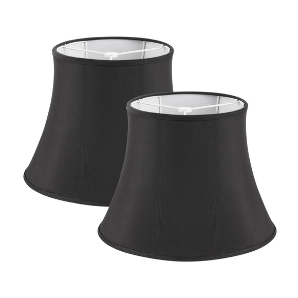# 38017-2,Handsewn Bell Traditional Collapsible Spider Shade/Black Faux Silk Fabric,9