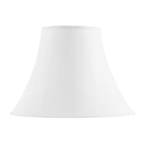 # 38018-2,Handsewn Bell Traditional Collapsible Spider Shade/White Faux Silk Fabric,8"Top x 17"Bottom x 13"Slant,Set of 2
