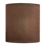 # 38306-2,Handmade Pendent/Lantern style Contemporary Collapsible UNO Lamp Shade/Brown Linen Texture Fabric 12"Top x 12"Bottom x 12"High,Set of 2