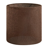 # 38306-2,Handmade Pendent/Lantern style Contemporary Collapsible UNO Lamp Shade/Brown Linen Texture Fabric 12"Top x 12"Bottom x 12"High,Set of 2