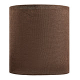# 38306,Handmade Pendent/Lantern style Contemporary Collapsible UNO Lamp Shade/Brown Linen Texture Fabric 12"Top x 12"Bottom x 12"High
