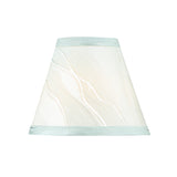 # 51014-X Small Hardback Empire Shape Mini Chandelier Clip-On Lamp Shade, Jacquard Textured Fabric in Light Green, 6" bottom width (3" x 6" x 5") - Sold in 2, 5, 6 & 9 Packs