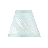 # 51014-X Small Hardback Empire Shape Mini Chandelier Clip-On Lamp Shade, Jacquard Textured Fabric in Light Green, 6" bottom width (3" x 6" x 5") - Sold in 2, 5, 6 & 9 Packs