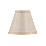 # 51020-X Small Hardback Empire Shape Mini Chandelier Clip-On Lamp Shade, Transitional Design in Gold, 6" bottom width (3" x 6" x 5") - Sold in 2, 5, 6 & 9 Packs