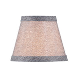 # 51023-X Small Hardback Empire Shape Chandelier Clip-On Lamp Shade Set of 2, 5, 6,and 9, Transitional Design in Charcoal Gray, 5" bottom width (3" x 5" x 4")
