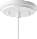 #  61177-23-1 Adjustable Indoor Pendant 1 Light, Alabaster White Finish, 6"W x 6-1/2"H