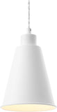 #  61180-23-1 Adjustable 1 Light Indoor Pendant, Alabaster White Finish, 6"W x 6-1/2"H