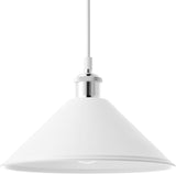 #  61182-23-1 Adjustable 1 Light Indoor Pendant, Alabaster White Finish, 10-5/8"W x 4-1/4"H