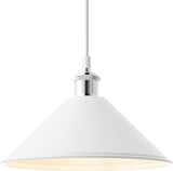 #  61182-23-1 Adjustable 1 Light Indoor Pendant, Alabaster White Finish, 10-5/8"W x 4-1/4"H