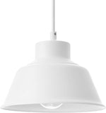 #  61181-23-1 Adjustable 1 Light Indoor Pendant, Alabaster White Finish, 8-1/2"W x 6-1/4"H