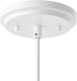 #  61182-23-1 Adjustable 1 Light Indoor Pendant, Alabaster White Finish, 10-5/8"W x 4-1/4"H