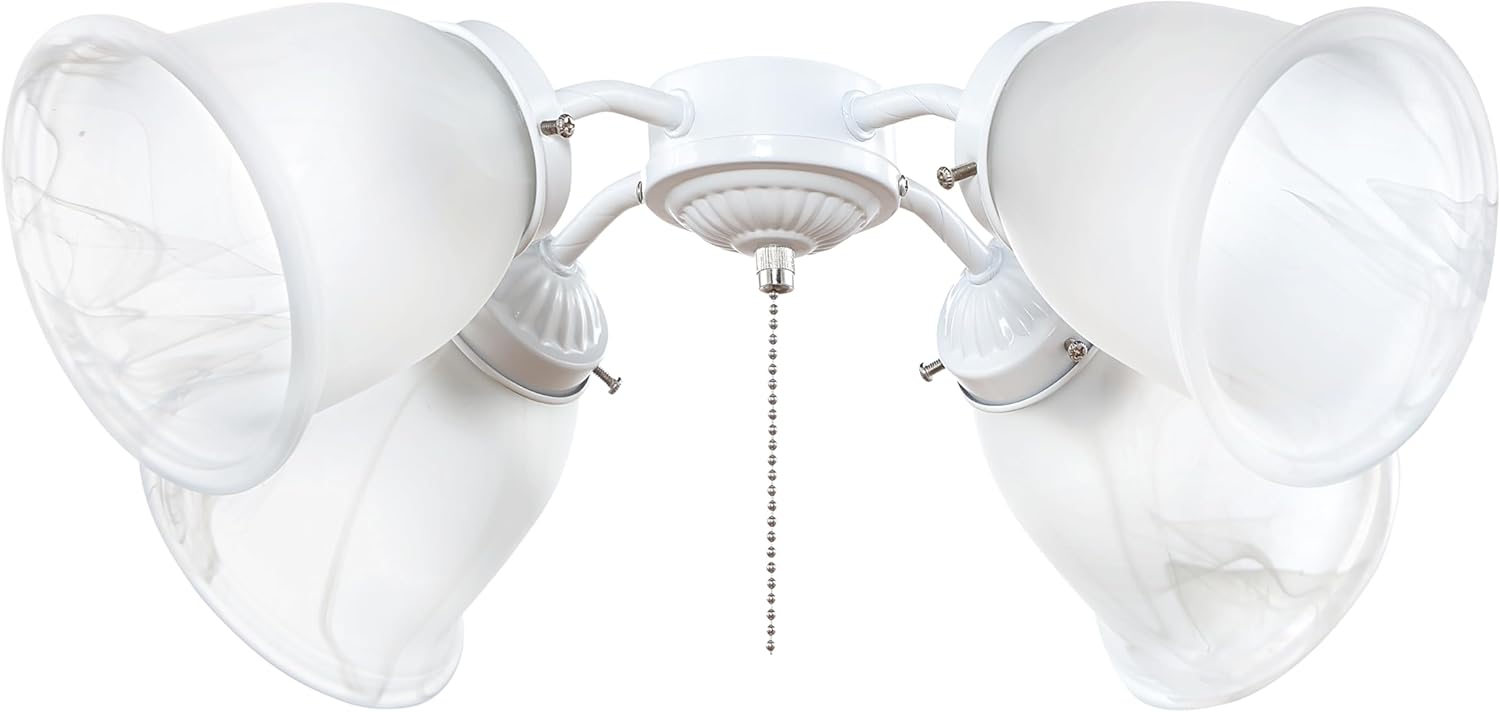 23177-73-4 Transitional Style Frosted Alabaster Ceiling Fan Glass