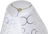 # 32638, Transitional Empire Shape Spider Construction Lamp Shade, White, 6" Top x 12" Bottom x 9" Slant Height