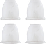 # 23177-73-4 Transitional Style Frosted Alabaster Ceiling Fan Glass Shade, 1-5/8" Fitter Size, 4-3/4" Diameter x 4-1/2"Height, 4 Pack