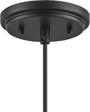 #  61178-59-1 Adjustable 1 Light Indoor Pendant, Brass & Matte Black Finish with Matte White inside, 6"W x 6-3/4"H