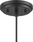 #  61182-45-1 Adjustable 1 Light Indoor Pendant, Matte Black & Matte White 2 Tone Finish, 10-5/8"W x 4-1/4"H