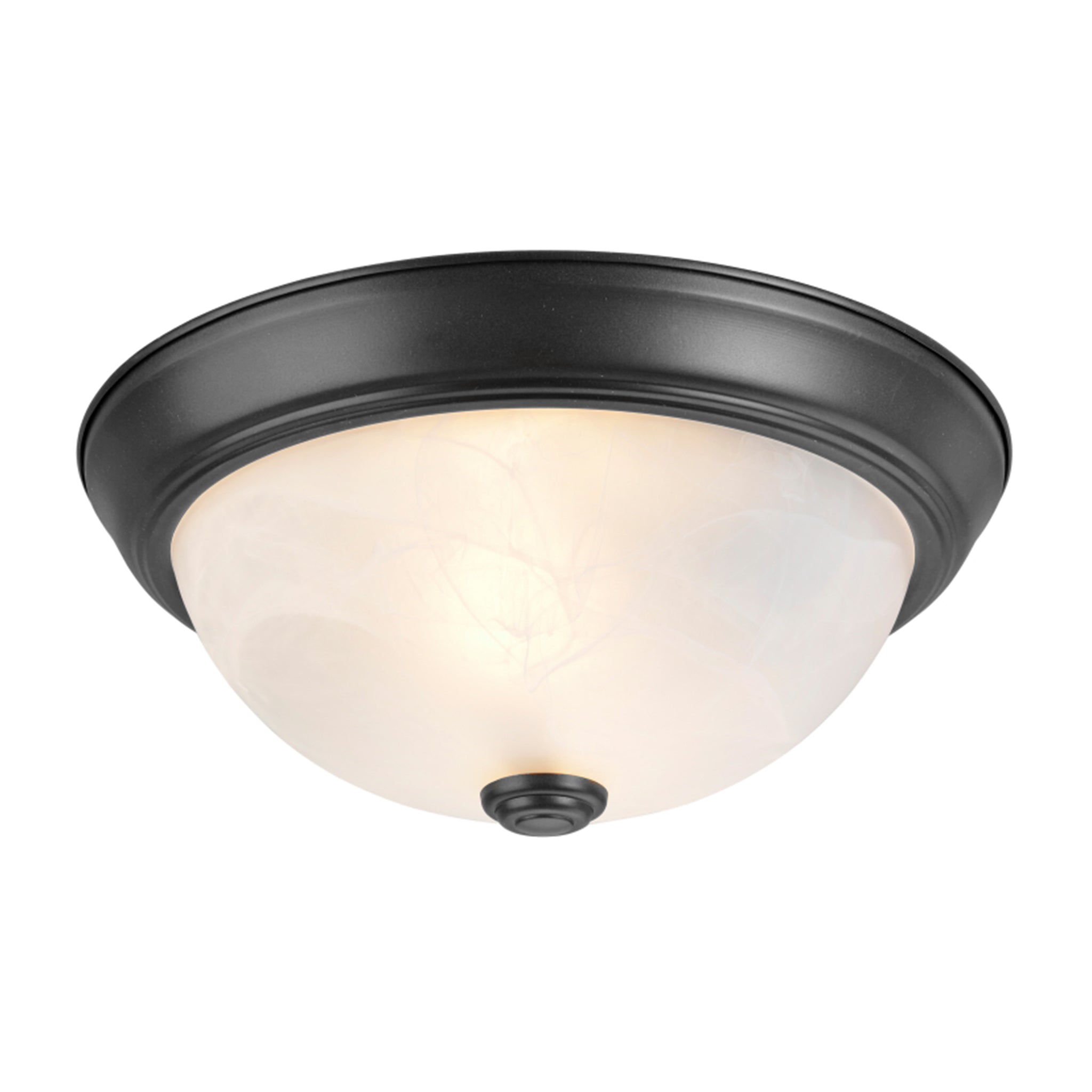 63013-2 2 Light Flush Mount Ceiling Light Fixture, Transitional