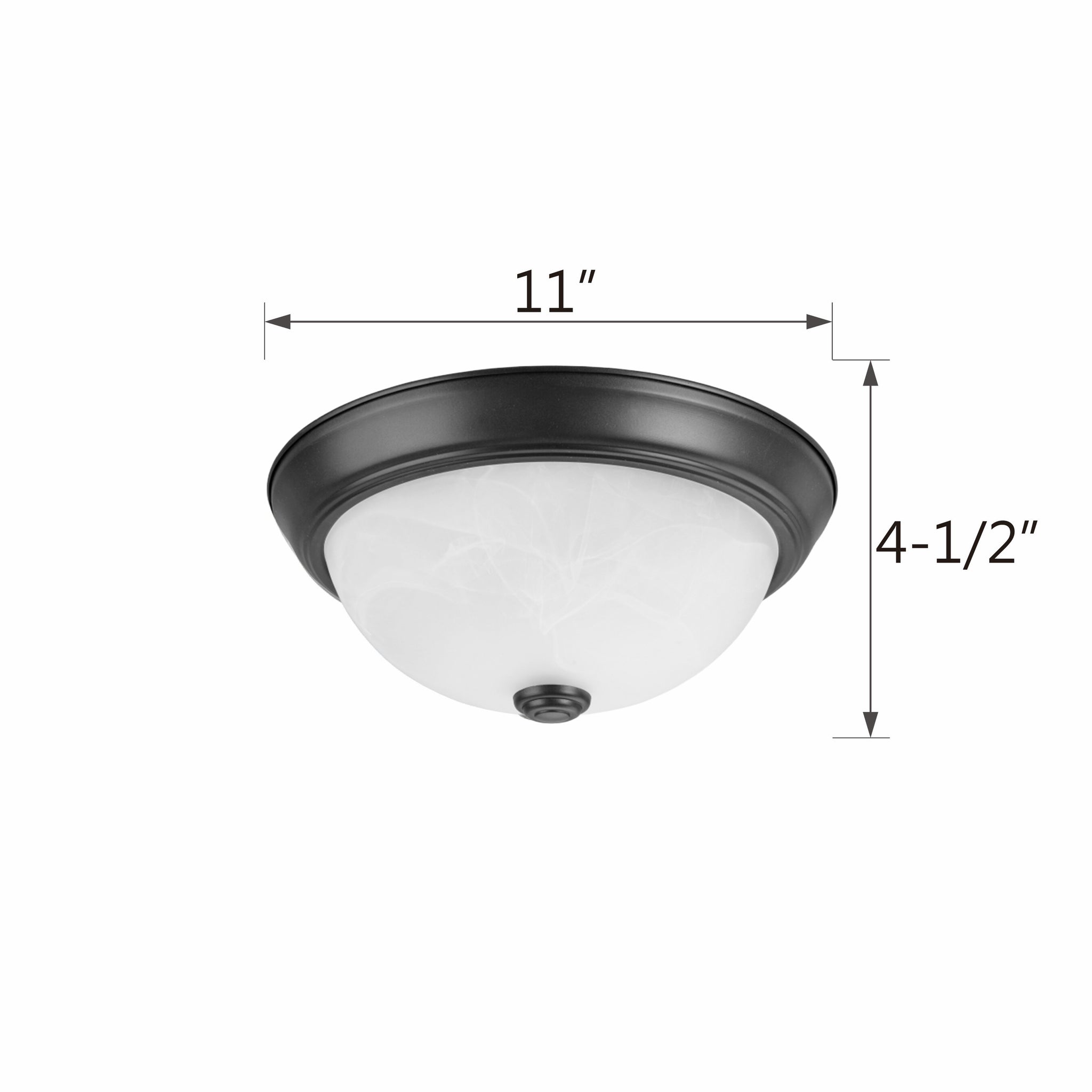 63013-2 2 Light Flush Mount Ceiling Light Fixture, Transitional