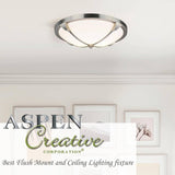 # 63022-2, 2-Light Flush Mount / Oil Rubbed Bronze w/ Alabaster Glass. 11-1/4"Dia. E26 Socket/9 Watts LED Blub.Bulb Not Included.