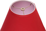 # 32639 Transitional Empire Shape Spider Construction Lamp Shade, Red, 6" Top x 12" Bottom x 9" Slant Height