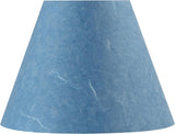 # 32641 Transitional Empire Shape Spider Construction Lamp Shade, Pigeon Blue, 6" Top x 12" Bottom x 9" Slant Height