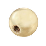 # 24029-12, Sphere Finial for Lamp Shade, Steel in Brass Plated Finish, 1" Height (2 Pack)