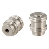 # 24030-22, Bumped Cylinder Finial for Lamp Shade, Steel in Brushed Nickel Finish, 1-1/4" Height (2 Pack)
