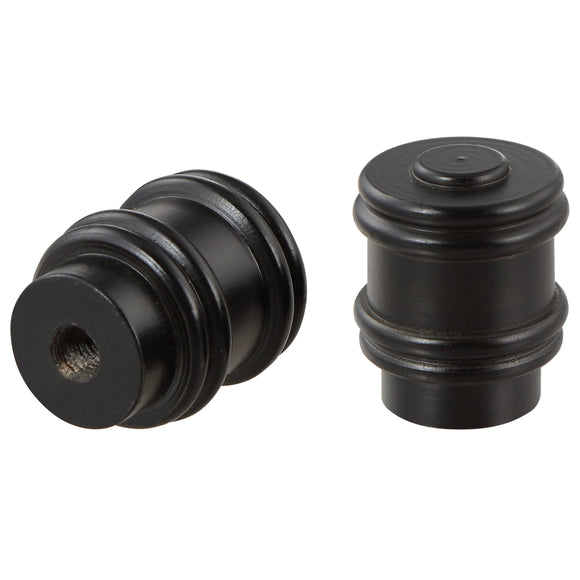 # 24030-32,  Bumped Cylinder Finial for Lamp Shade, Steel in Oil Rubbed Bronze Finish, 1-1/4