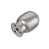 # 24032-22, Egg Shaped Finial for Lamp Shade, Steel in Brushed Nickel Finish, 1-7/8" Height (2 Pack)