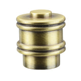 # 24030-41, Bumped Cylinder Finial for Lamp Shade, Steel in Antique Brass Finish, 1-1/4" Height (1 Pack)