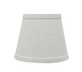 # 32862-X Small Hardback Empire Shape Chandelier Clip-On Lamp Shade Set of 2, 5, 6,and 9, Transitional Design in White, 5" bottom width (4" x 6" x 5")