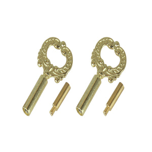 # 21321 Socket Keys and 1/2" Extensions in Brass, 2 Pack