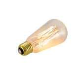 # 10001 S19 Vintage Edison Filament Light Bulb, 60 Watt, E26 Medium Base, 6 Pack