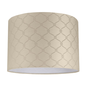 # 31021  Transitional Hardback Drum (Cylinder) Shape Spider Construction Lamp Shade in Beige, 16" wide (16" x 16" x 11")