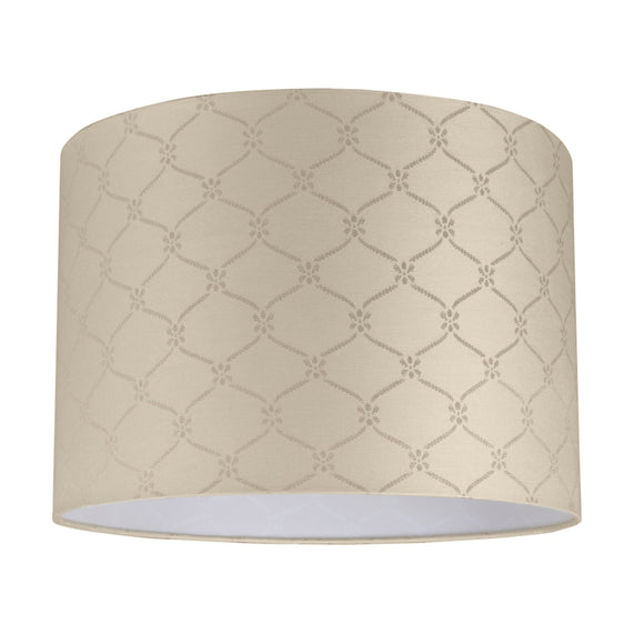 # 31021  Transitional Hardback Drum (Cylinder) Shape Spider Construction Lamp Shade in Beige, 16