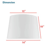 # 32143 Transitional Hardback Empire Shape Spider Construction Lamp Shade in Light Green, 14" wide (12" x 14" x 10")