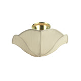 # 39004 Ceiling Clip-on Lamp Shade (1 Pack), Transitional Design in Apricot Faux Linen Colored Fabric, 13" diameter (13" x 5")