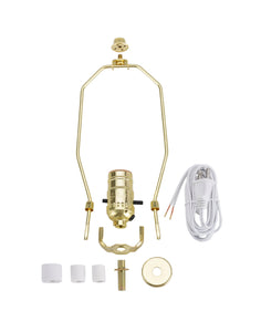 # 21010 Make-A-Bottle Lamp Kit in Polished Brass, 1 Pack