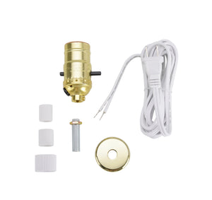 # 21015 Make-A-Bottle Lamp Kit in Polished Brass, 1 Pack