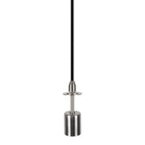 # 76001 One-Light Hanging Pendant Ceiling Light with Transitional Rectangular Hardback Fabric Lamp Shade, Black Cotton, 8" W